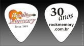 Palhetas Rock Memory brancas Pack com 5