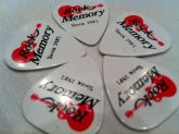 Palhetas Rock Memory brancas Pack com 5